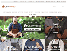 Tablet Screenshot of chefworks.com.au